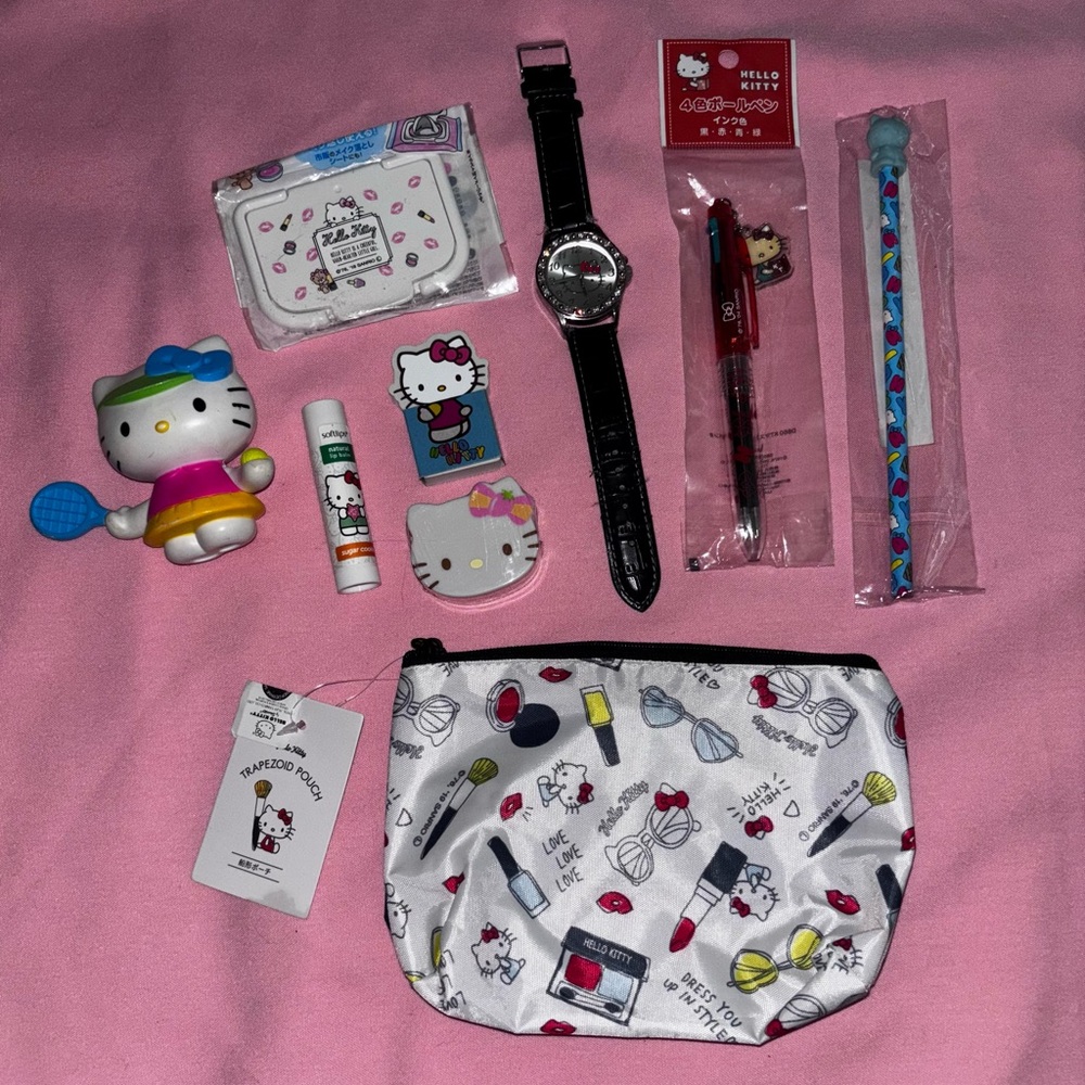 Hello Kitty Sanrio lot of 9 items (GREAT DEAL)